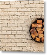 Bricks In The Wall - Abstract Metal Print