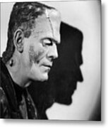 Bride Of Frankenstein Boris Karloff Shadowed Metal Print