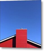 Bright Blue Sky On The Last Day Of Metal Print