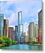 Bright Sunny Chicago Day Metal Print