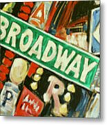Broadway Street Sign Metal Print