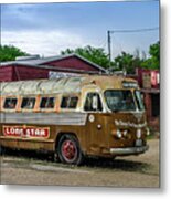 Broken Spoke Bus Metal Print