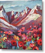 Broken Top Wildflowers Metal Print