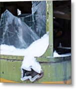 Broken Windshield Metal Print