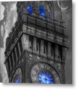 Bromo Seltzer Tower Baltimore - Blue Metal Print