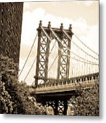 Brooklyn Bridge New York Metal Print
