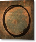 Brown Enso Metal Print