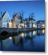 Magical Brugge Metal Print