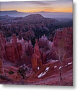 Bryce Canyon At Sunrise - Utah, United States - Travel Photography Metal Print