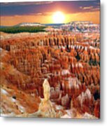 Bryce Canyon's Inspiration Point Metal Print