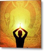 Buddha Prayer Metal Print