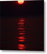 Burnt Orange Sunrise Metal Print