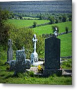 Burren Crosses County Clare Ireland Metal Print