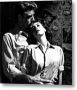 Burt Lancaster And Ava Gardner Film Noir Classic The Killers 1946 Metal Print