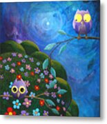 By The Light Of The Silvery Moon Metal Print