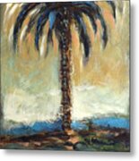 Cabbage Palm Antiqued Metal Print