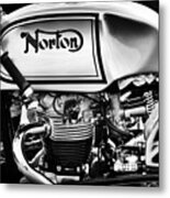 Cafe Racing Norton Metal Print