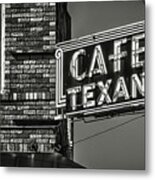 Cafe Texan Metal Print