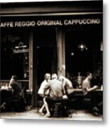 Caffe Reggio Scene Metal Print