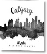 Calgary Alberta Skyline 18 Metal Print