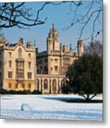 Cambridge Snowscape Metal Print