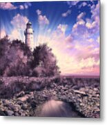 Cana Island Lighthouse Metal Print