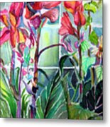 Cana Lily And Daisy Metal Print