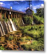 Canal Dam Metal Print