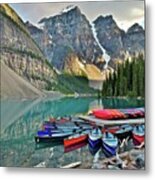 Canoe Paradise Metal Print