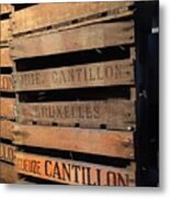 Cantillon Crates Metal Print