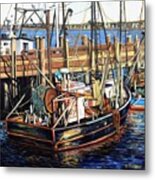 Cape Cod Fishing Boats Metal Print