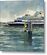 Cape May-lewes Ferry Metal Print