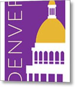Denver Capitol/purple Metal Print