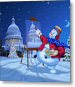 Capitol Christmas Metal Print