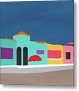 Capitola Venetian- Art By Linda Woods Metal Print