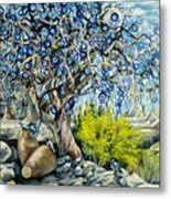 Cappadocia Nazar Tree Metal Print