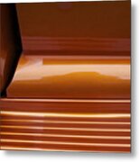 Caramel Abstract Metal Print