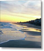 Carolina Beach Sunset Metal Print