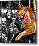 Carousel In Isolation Metal Print