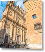 Casa De Las Conchas In Salamanca, Spain Metal Print