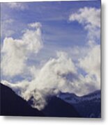 Cascades And Clouds Metal Print