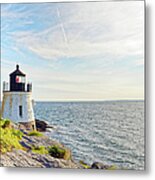 Castle Hill Lighthouse In Summer Horizontal Metal Print