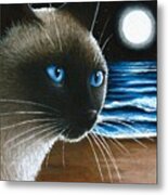 Cat 396 Siamese Metal Print