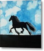 Catching The Wind Metal Print