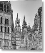 Cathedral In Rouen France Metal Print