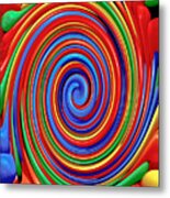 Celebrate Life And Have A Swirl Metal Print