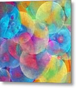 Cellular Expansion-colorful Circles Metal Print