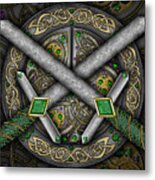 Celtic Daggers Metal Print