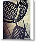 Chair With Long Shadow #juansilvaphotos Metal Print