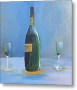 Champagne For Two Metal Print